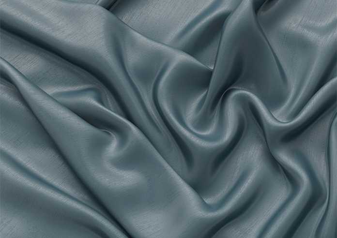 Akoya Faux Silk, Lustre Ink Blue - Motorised Roman Blind - Image 4